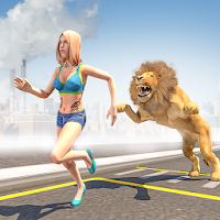 Angry Lion City Attack : Animal Hunting Simulator