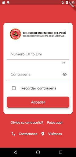 Android application CIP LA LIBERTAD screenshort