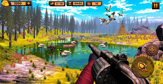 鴨子狩獵：鴨子射擊遊戲
