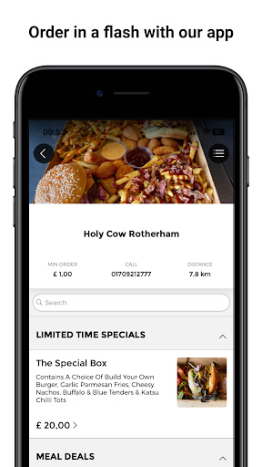 Android application Holy Cow Burger Co. screenshort