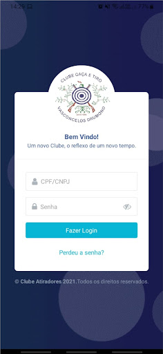 Android application Clube Atiradores screenshort