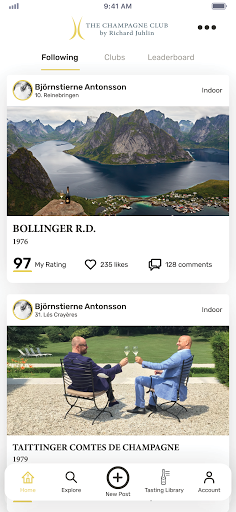 Android application Champagne Club! screenshort