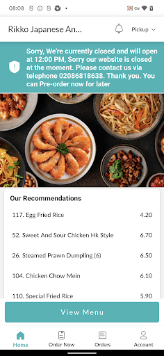 Rikko Japanese&ChineseTakeaway Screen 2