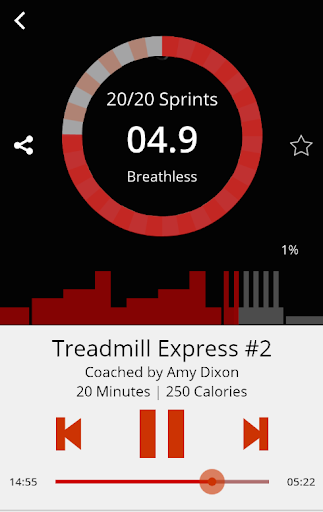 Motion Traxx – Audio Workouts Screen 3