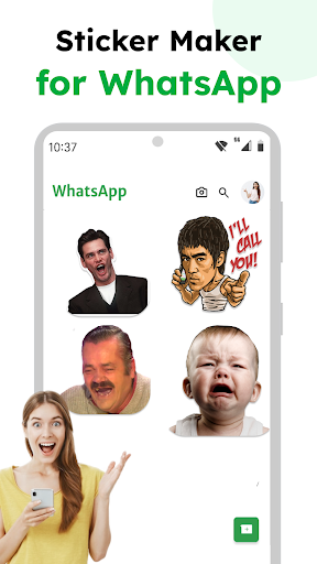 Android application Sticker Maker for WhatsApp screenshort