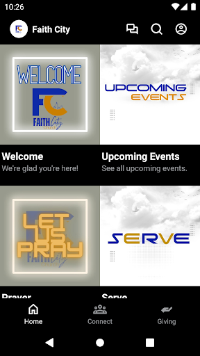 Android application Faith City screenshort