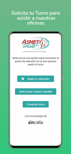 Asmet Salud EPS Screen 3