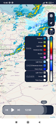 Rain Radar Screen 3