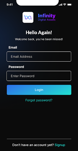 Android application INFIN screenshort