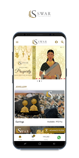 Android application Swar Gold screenshort
