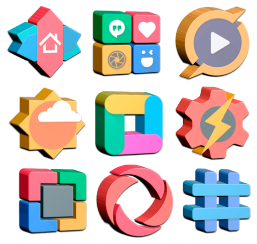 Real3D - Icon Pack - Personalization - apps