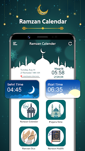 Android application Ramadan Calendar Dua & Hadith screenshort