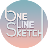 One Line Sketch icon