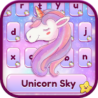 Unicorn Sky Keyboard - Pastel