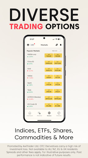 Axi Trading Platform Screen 3