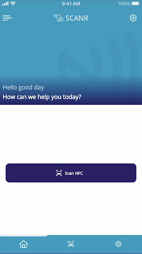 Android application RFID SCANR screenshort