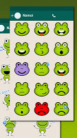 Cute Green Frog Emoji Stickers