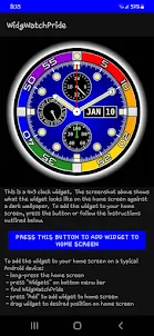 Clock Widget with Pride Bezel