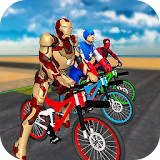 Superheroes BMX Bicycle Stunts: Multi Missions icon