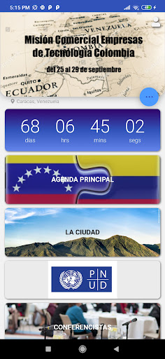 Android application Eventos CAVEDATOS screenshort