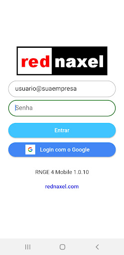 Android application ERP Rednaxel: pedidos, estoque screenshort