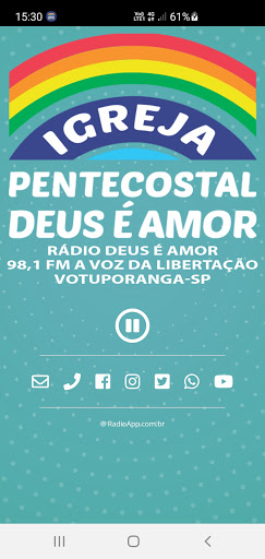 98,1 Deus é Amor Votuporanga Screen 2