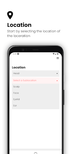 Android application Suture: Laceration Repair App screenshort