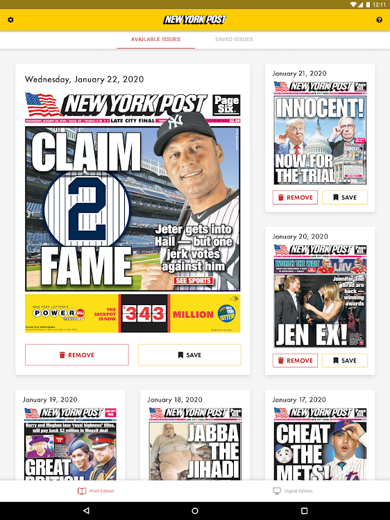 New York Post for Tablet - 4.0.25-Google - (Android)