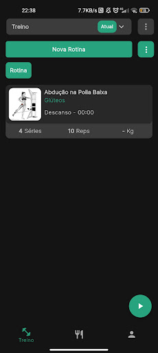 Android application WorkoutHub screenshort