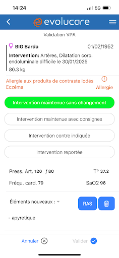 Evolucare Anesthesia Mobile
