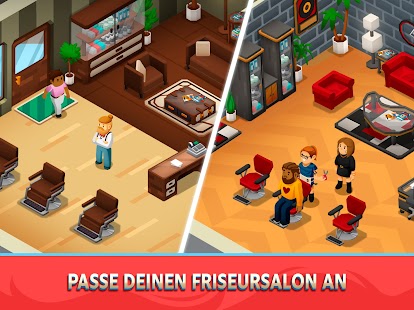 Idle Barber Shop Tycoon – Management-Spiel Screenshot