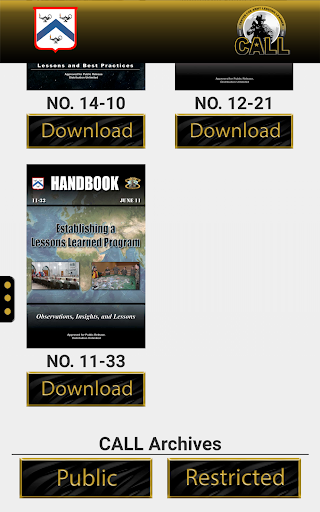 CALL Publications Screen 2