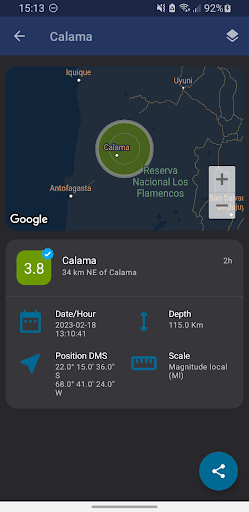 LastQuakeChile - Quakes Chile Screen 3