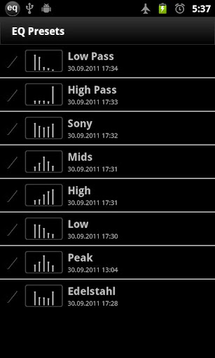 AnEq Equalizer Screen 3