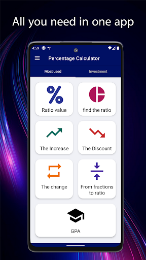 Android application Percentage Calculator&Discount screenshort