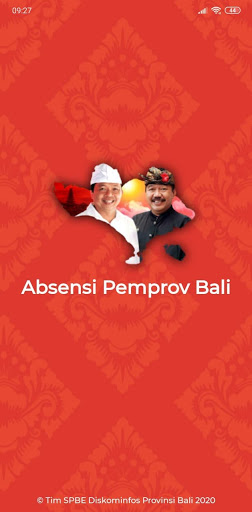 Android application Absensi OPD Pemprov Bali screenshort