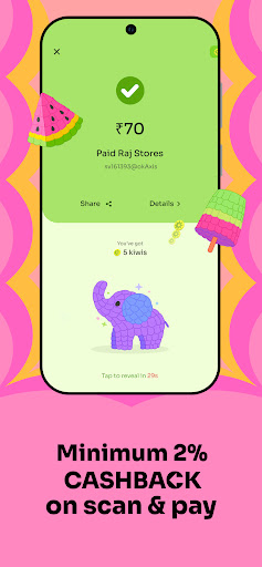 Kiwi: UPI Credit Card, Rewards Screen 3