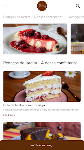 Android application Jardim Cafeteria screenshort