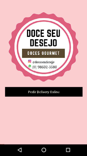Android application Doce Seu desejo screenshort