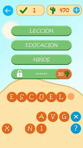 Four clues one word in spanish