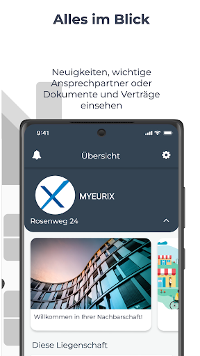 Android application MYEURIX screenshort