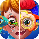 Eye surgery doctor kids Clinic icon