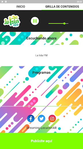 La Isla FM Screen 2