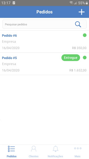 Android application SACI PDV screenshort