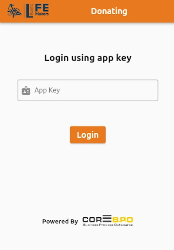Android application Outsourcing Donating App screenshort
