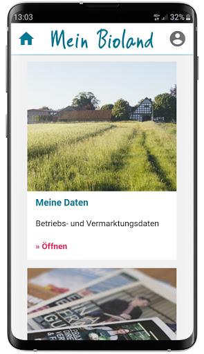 Android application Mein Bioland screenshort