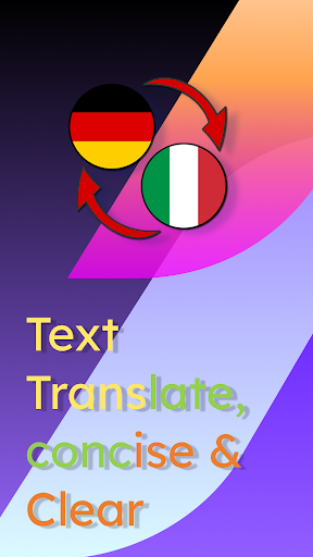 Android application German Italian Translate screenshort