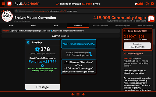 Rule1A Incremental: Idle Forum screenshot 11