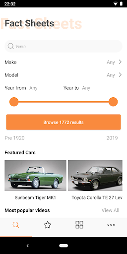 Classic Car Encyclopedia Screenshot 1 - AppWisp.com