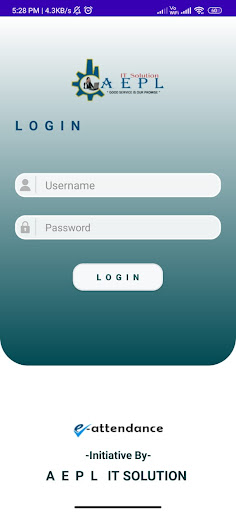 Android application e-Attendance screenshort